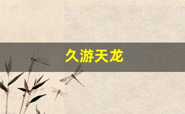 私服发布网站:久游天龙(天龙畅游官网)